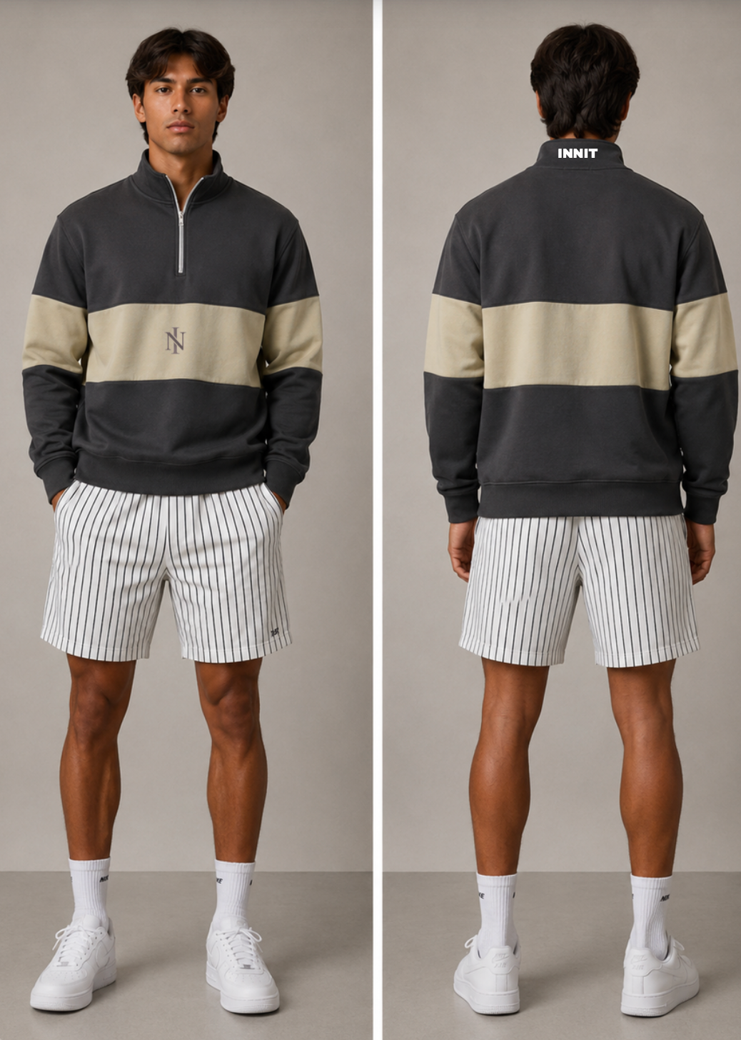 INNIT Panel Quarter Zip